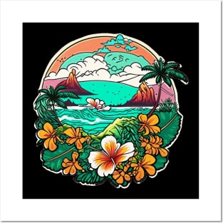 Hawaii style Posters and Art